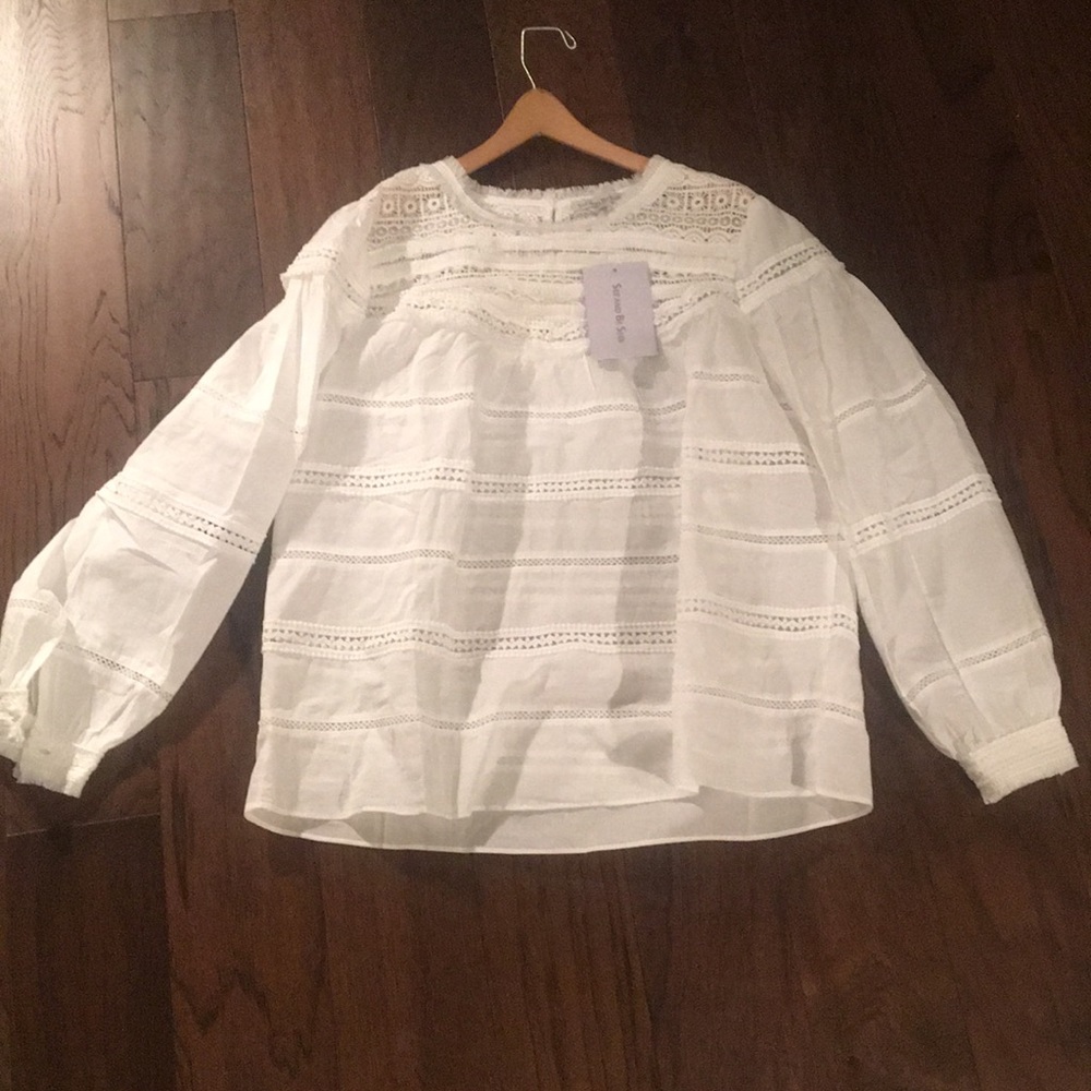 Eyelet blouse